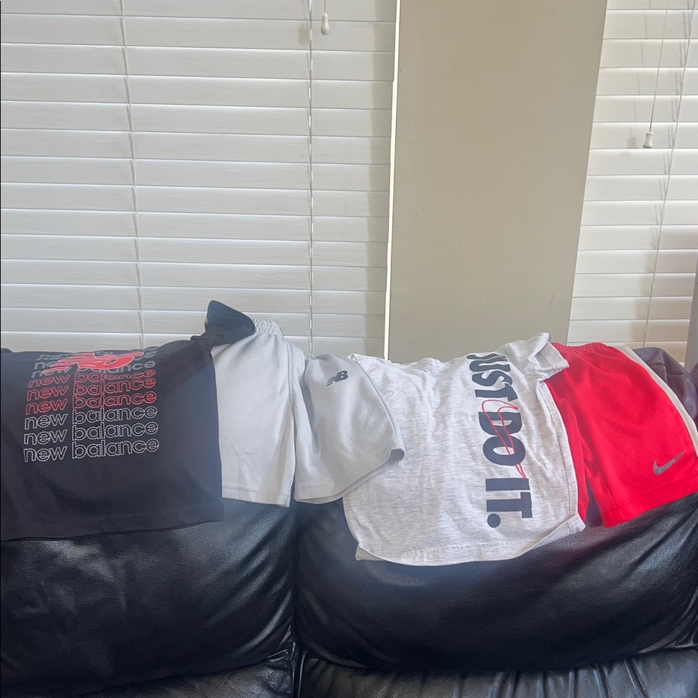 New Balance and Nike T-Shirts and Shorts Set